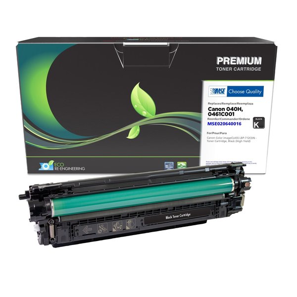 Mse Remanufactured High Yield Black Toner Cartridge for Canon 0461C001 (040 H) MSE020640016